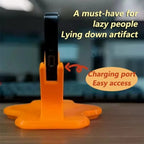 Universal Curved Non-Slip Mobile Phone Holder Ergonomic Anti-Slip Bedside Phone Stand Portable Stable Lazy Phone Stand Sleeping