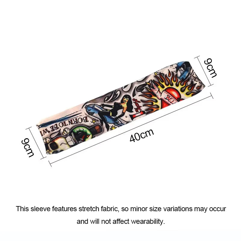 2026 Tattoo Sleeves 6 PCS Unisex Summer UV Sun Protection Arm Covers Cycling Driving Fishing Beach Breathable Nightclub Elastic