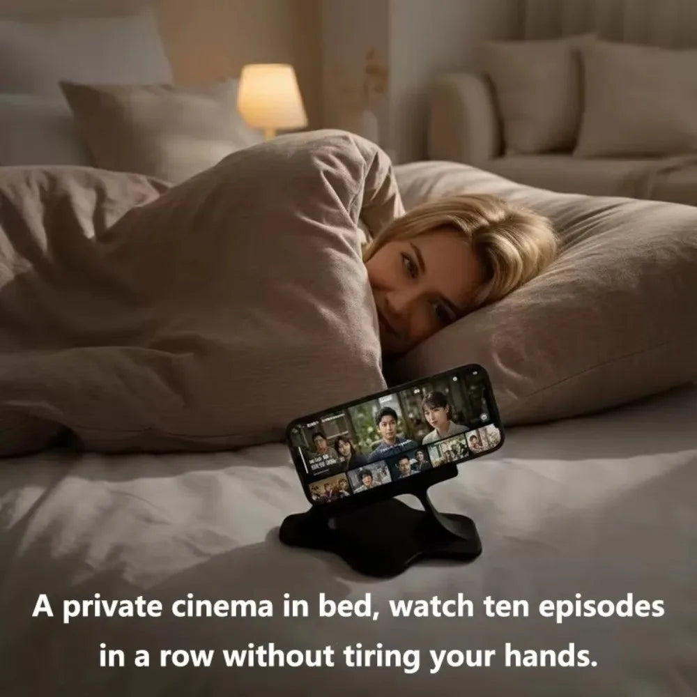Universal Curved Non-Slip Mobile Phone Holder Ergonomic Anti-Slip Bedside Phone Stand Portable Stable Lazy Phone Stand Sleeping