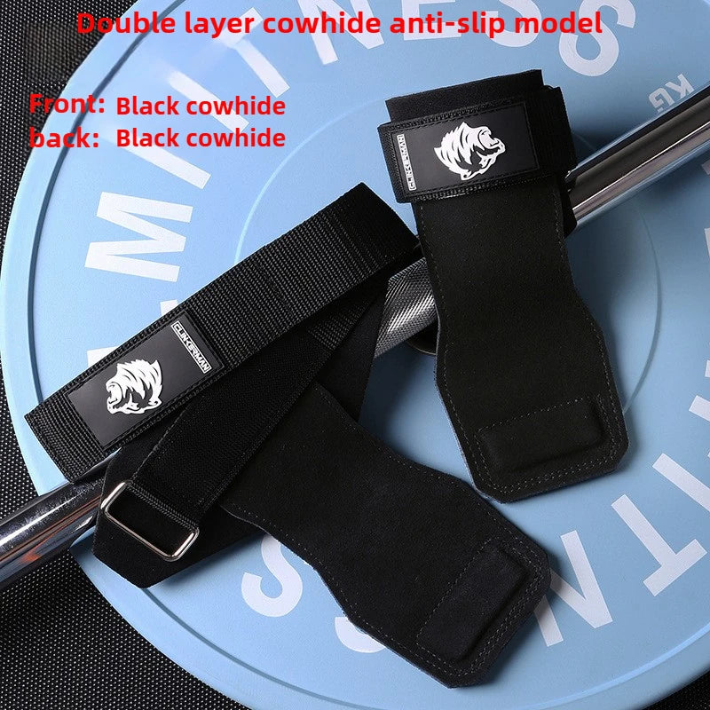 2PCS Silicone Non-Slip Gym Palm Protector Lifting Strap for Deadlifts Rowing Pull-Up Various Cowhide Leather PVC Various Combinations
