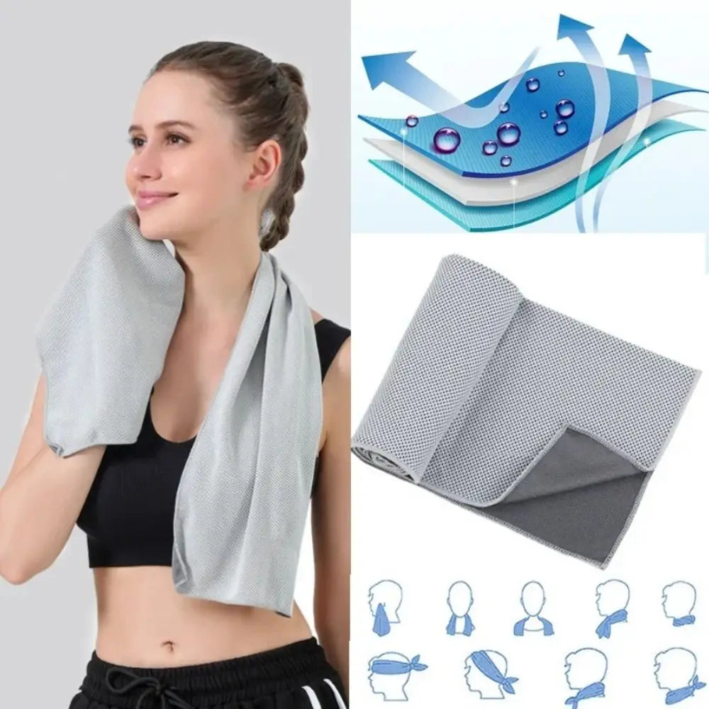 High Quality Mini Quick Dry Fitness Cool Towel Silica Gel Microfiber Sports Quick Dry Cool Towel Quick Drying Towel Sports