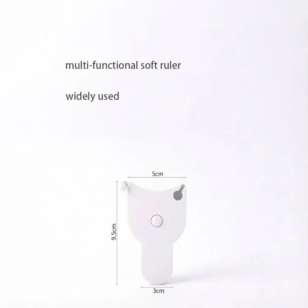 150cm Auto-Retractable Body Tape Measure, Double Sided BMI Measurement Tool for Waist, Hip, Chest - Fitness & Sewing