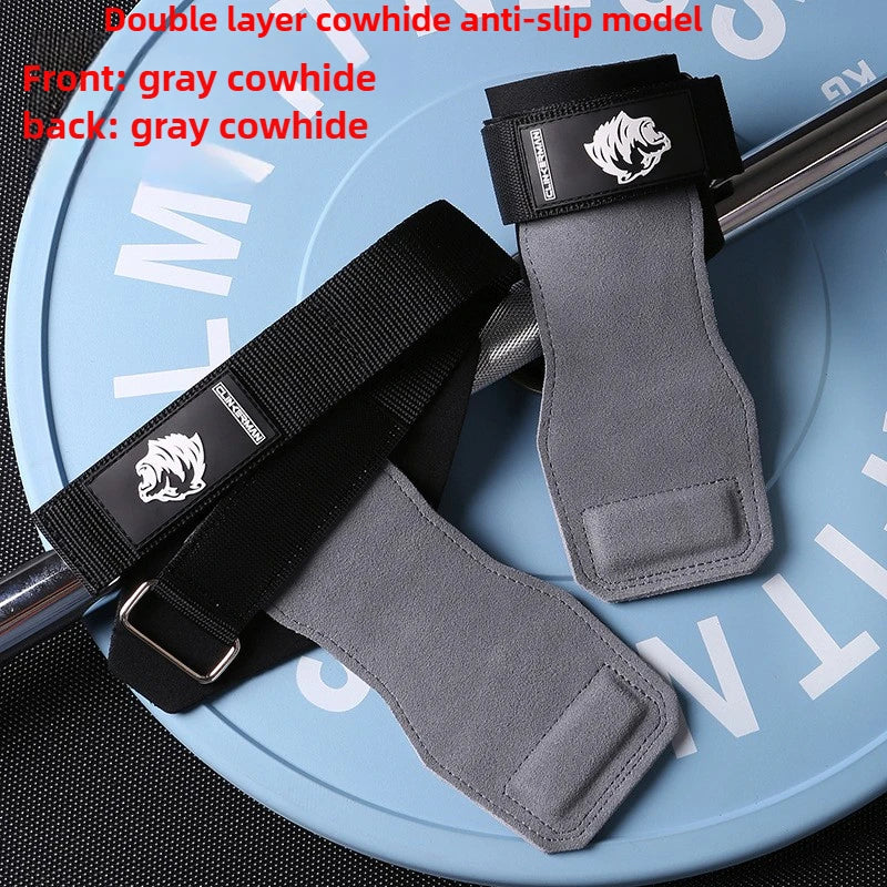 2PCS Silicone Non-Slip Gym Palm Protector Lifting Strap for Deadlifts Rowing Pull-Up Various Cowhide Leather PVC Various Combinations