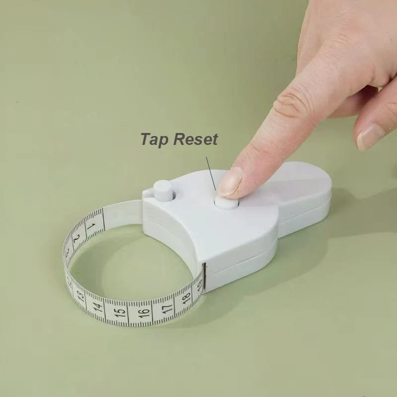 150cm Auto-Retractable Body Tape Measure, Double Sided BMI Measurement Tool for Waist, Hip, Chest - Fitness & Sewing