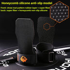 2PCS Silicone Non-Slip Gym Palm Protector Lifting Strap for Deadlifts Rowing Pull-Up Various Cowhide Leather PVC Various Combinations
