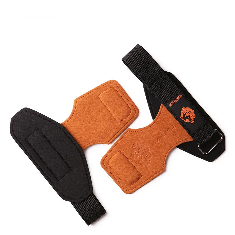2PC Gym Palm Protector Weightlifting Fitness Glove Stamping Bear Head Lifting Strap for Deadlifts Rowing Pull-Up Various Sports Secondary image