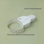 150cm Auto-Retractable Body Tape Measure, Double Sided BMI Measurement Tool for Waist, Hip, Chest - Fitness & Sewing