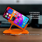 Universal Curved Non-Slip Mobile Phone Holder Ergonomic Anti-Slip Bedside Phone Stand Portable Stable Lazy Phone Stand Sleeping