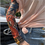 2026 Tattoo Sleeves 6 PCS Unisex Summer UV Sun Protection Arm Covers Cycling Driving Fishing Beach Breathable Nightclub Elastic