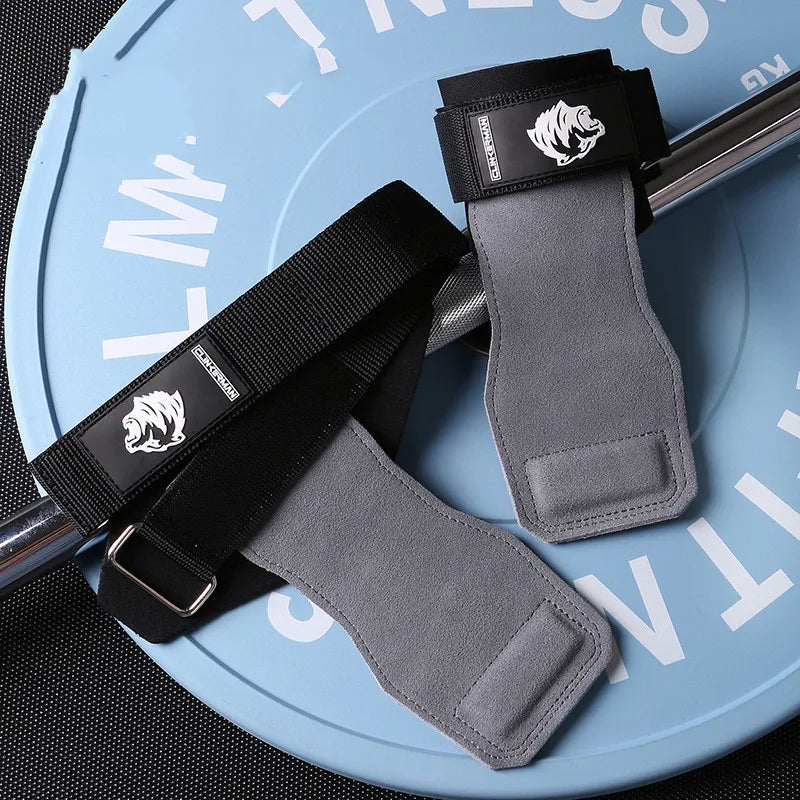2PCS Silicone Non-Slip Gym Palm Protector Lifting Strap for Deadlifts Rowing Pull-Up Various Cowhide Leather PVC Various Combinations