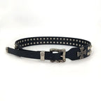 Punk New Gothic Y2K Women Men Belts Luxury Brands Gothic Ladies Hip Hop Punk Rivet Skeleton Print Waist Belt Jeans Waistband