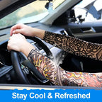 2026 Tattoo Sleeves 6 PCS Unisex Summer UV Sun Protection Arm Covers Cycling Driving Fishing Beach Breathable Nightclub Elastic