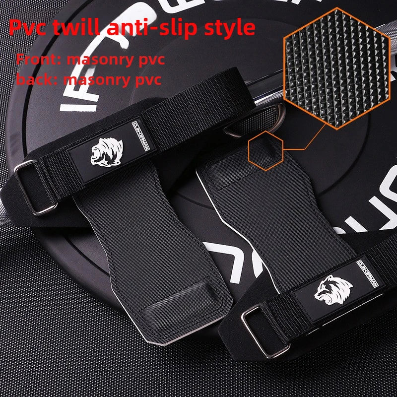2PCS Silicone Non-Slip Gym Palm Protector Lifting Strap for Deadlifts Rowing Pull-Up Various Cowhide Leather PVC Various Combinations