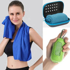 High Quality Mini Quick Dry Fitness Cool Towel Silica Gel Microfiber Sports Quick Dry Cool Towel Quick Drying Towel Sports